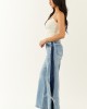 Saige Side Panel Tummy Control Wide Leg Jeans