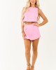 Bubblegum Crop Tank Top and Mini Skort Set