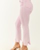 Saige Baby Pink Tummy Control Stretchy Flare Jeans
