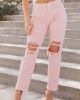 Mica Denim Cherry Blossom Stretchy Straight Jeans