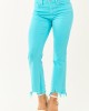 Mica Denim Azure Stretchy Crop Flare Jeans