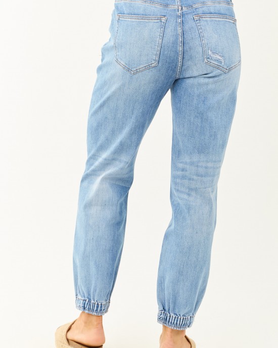 Mica Denim Medium High Rise Stretchy Jogger Jeans