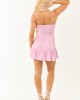 Orchid Ditsy Floral Twist Bust Sleeveless Romper