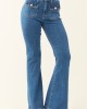 Special A Medium Dark Wash Tummy Control Flare Jeans