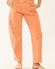 Risen Melon High Rise Cuffed Stretchy Barrel Jeans