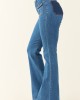 Special A Medium Dark Wash Tummy Control Flare Jeans