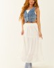Medium Wash Vintage Denim Button Up Vest